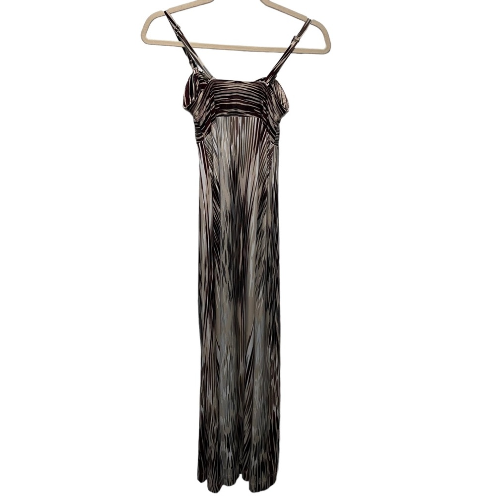 SOMA Boho Maxi Dress Size Extra Small Crochet Trim Removable Straps - Picture 2 of 13